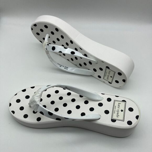 NWT Kate Spade Elena Platform Polka Dot Sandals Size 9B - Picture 4 of 8